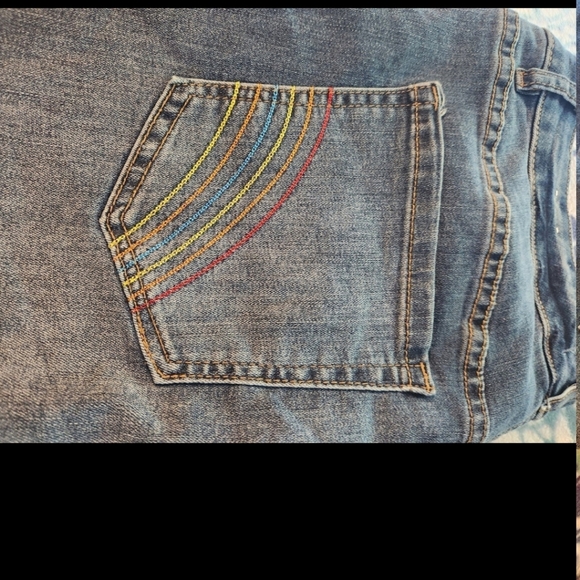 Lane Bryant rainbow boyfriend cropped denim jeans Size 18 - Picture 4 of 14